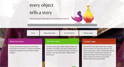 Desktop Screenshot of everyobjecttellsastory.org.uk